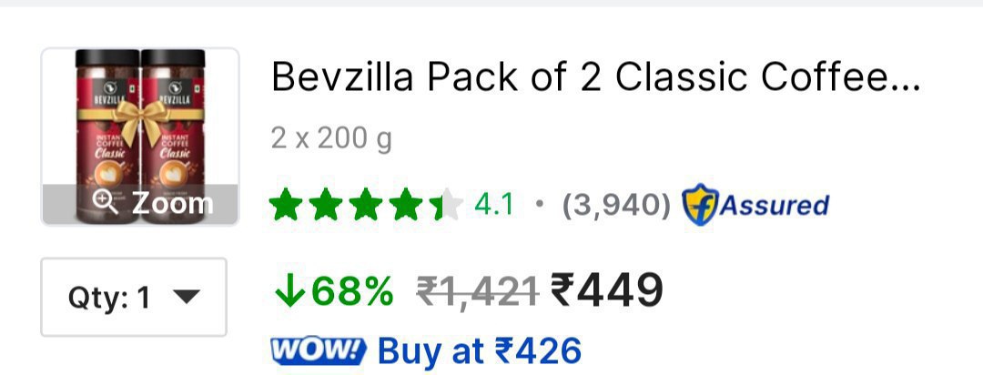 Coffee Loot 400g At 449