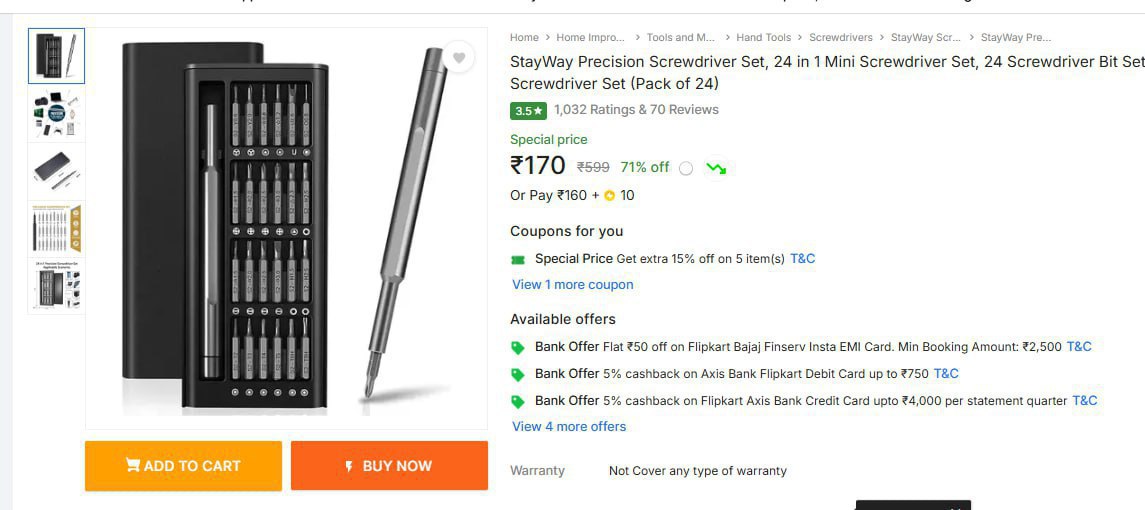 Stayway Precision 24 In 1 Mini Screwdriver Set At Rs 170
