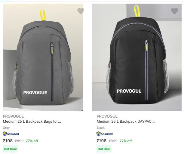 Flipkart Provogue Backpack At 198