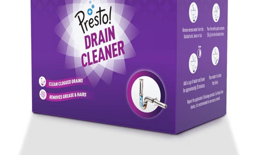 Presto Drain Cleaner Powder 50g X 16 Packs At Rs 229