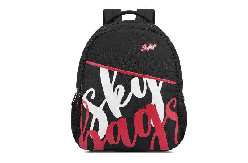 Skybags Qube 02 28 Litre Casual School Standard 3 Compartment Backpack Blac
