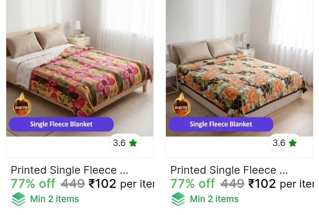 Single Fleece Blankets From 102 Apply Coupon