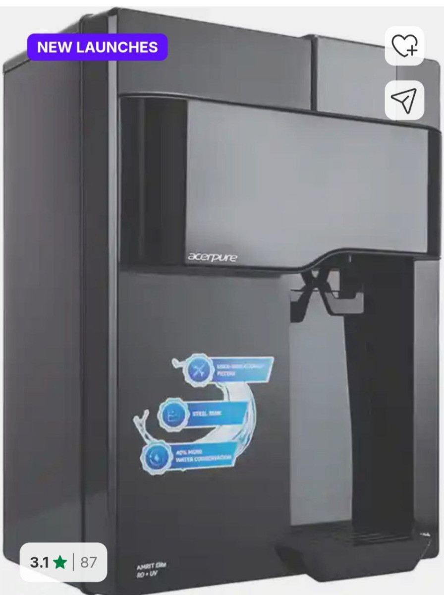 Acerpure Amrit Elite Tds Purifier 6 5 L Ro Uv Water Purifier At 5109