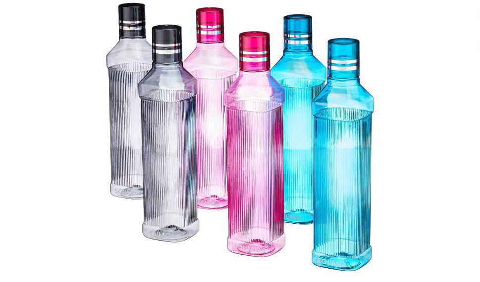 Amazon Brand - Solimo Unbreakable Round Plastic Water Bottle 329