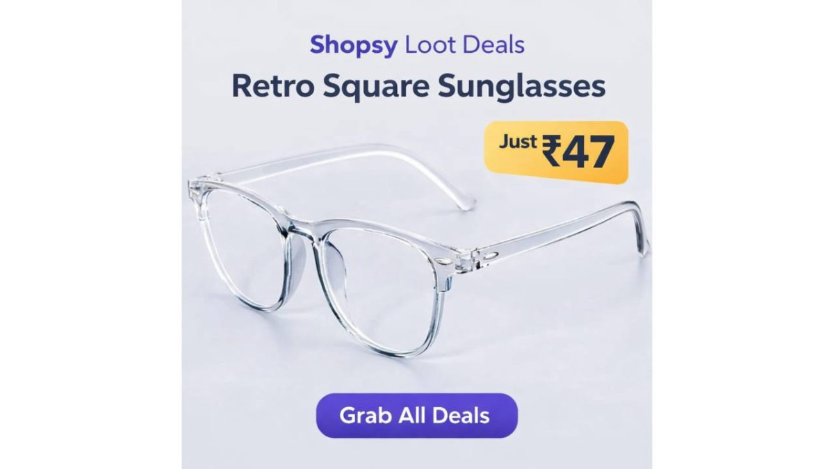 Shopsy Loot Deals Retro Square Sunglasses 47 Pillow Pillow Cover Starts 33 