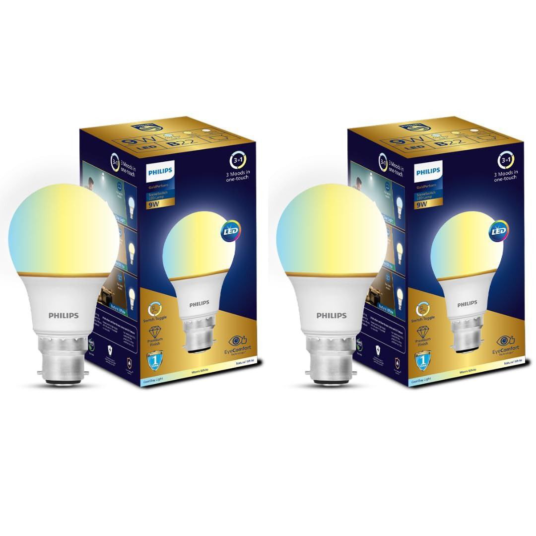 Philips 9w B22 Led Bulb 3 Colors In 1 Led Bulb 193