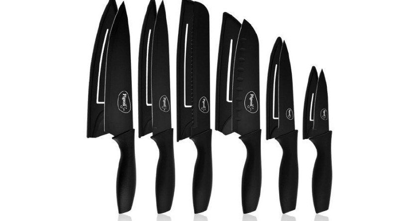 Pigeon By Stovekraft Edge Carbon Knife Set 6 Pcs (black)538