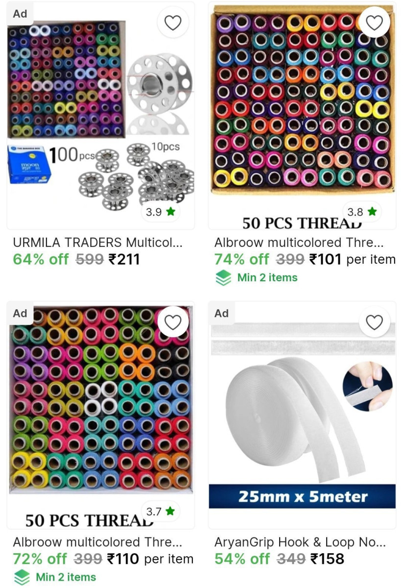 Tailoring And Embroidery Kits Starts From 101 Check Min Buy Quantity