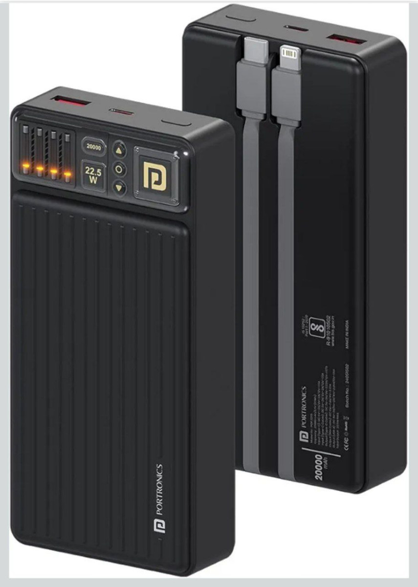 Portronics Luxcell Bind 20k 20000mah Powerbank With 22 5w Fast Charging In-