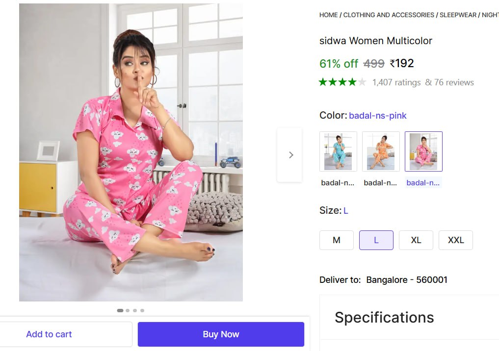 Women Night Suit 192