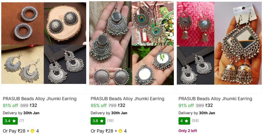 Women Earrings Set From 32