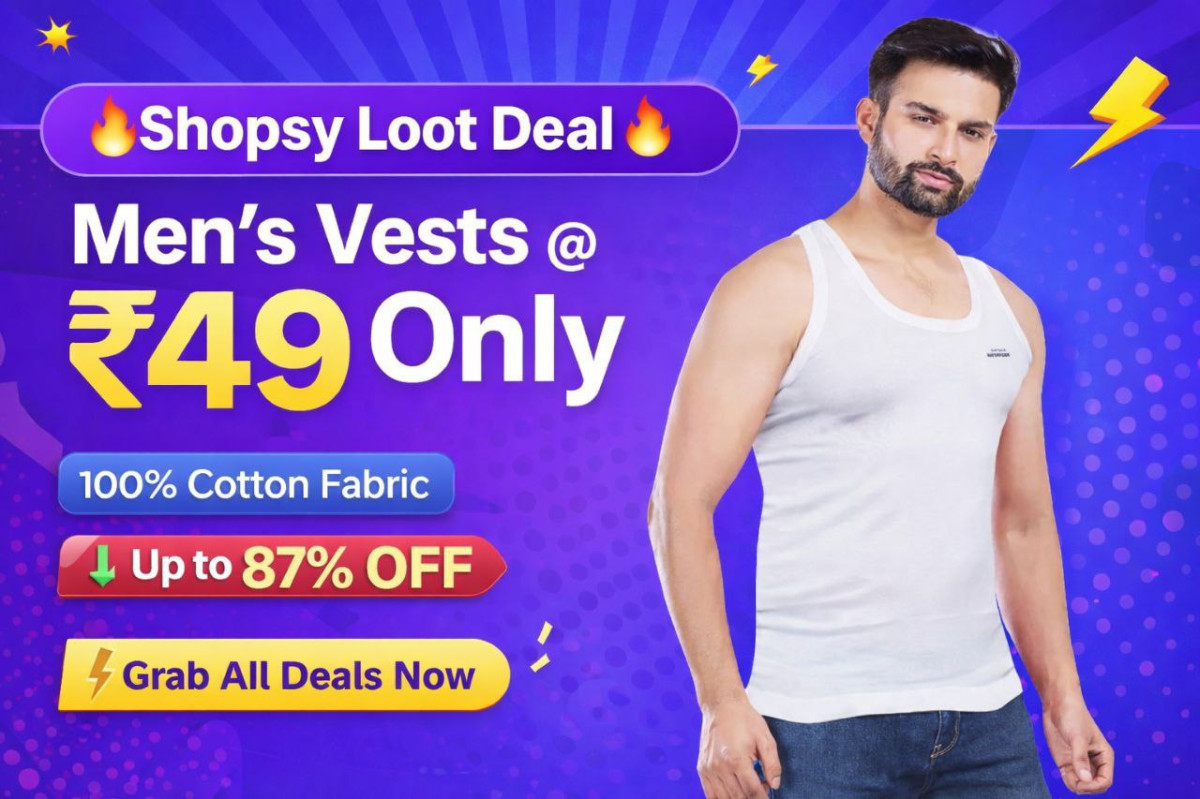 Shopsy Flash Deals Mens Cotton Vest 48urban Carrier Luggage 999duffel Bags 