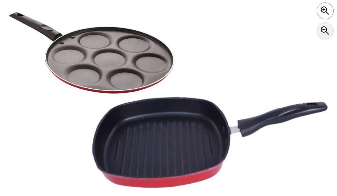 Nirlon Non Stick Bpa Aluminium Kitchen Cooking Essential Set Of 2deal 796