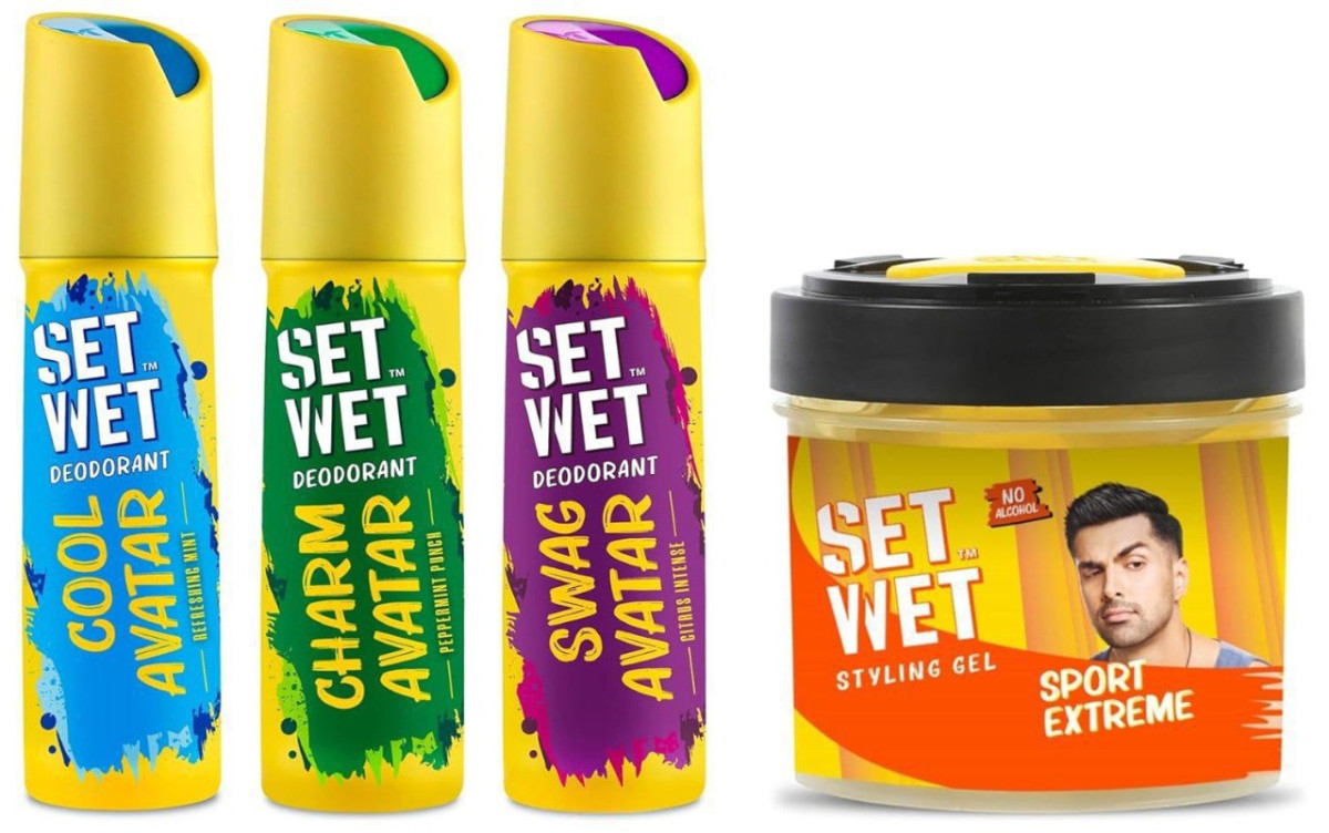 Set Wet Deodorant Spray Perfume 375