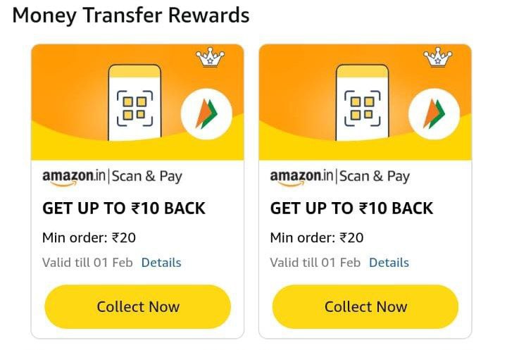 Amazon Send Money Scan Pay Offerget 10 Cashback On Send Of 20collect Many A
