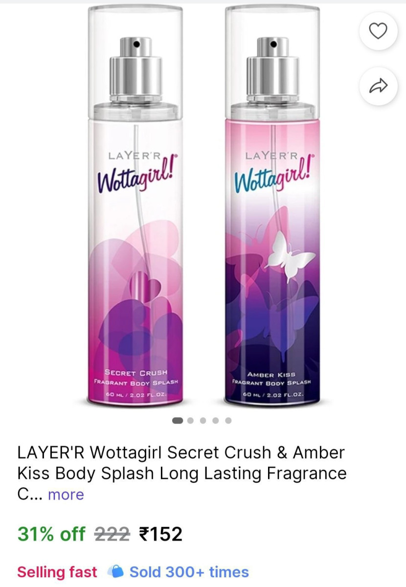 Womens Body Splash Perfume Combo 152