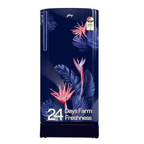 Godrej 183 L 3 Star Toughened Glass Shelves 24 Day Farm 13490 21590