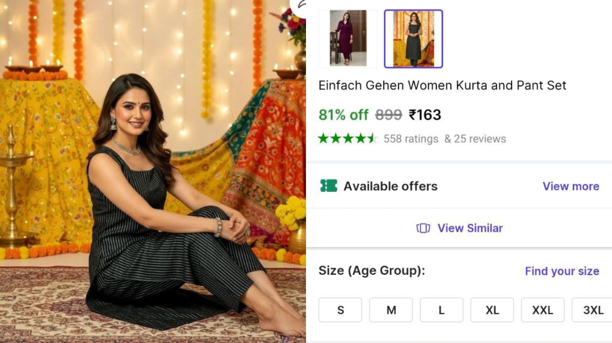 Women Kurta Pant Set 163 -