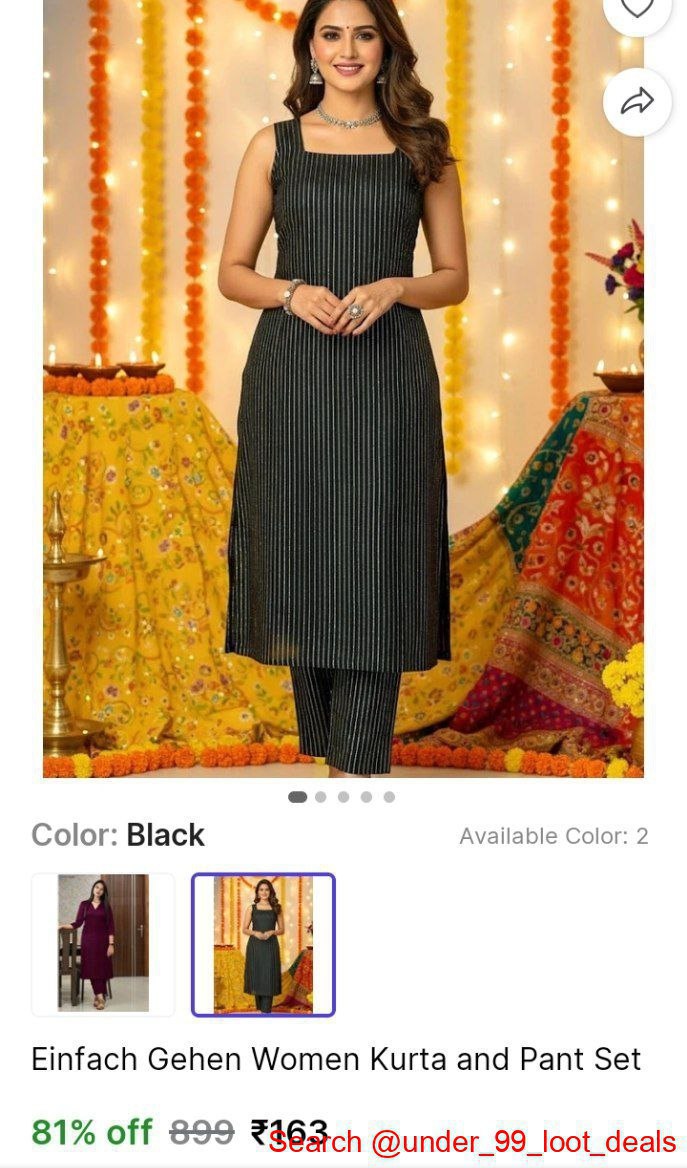 Women Kurta Pant Set 163