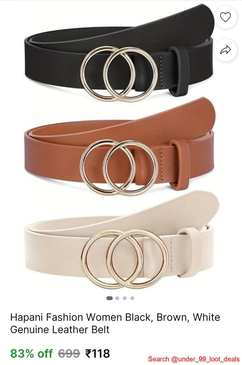 Pack Of 3 Women Belts 118