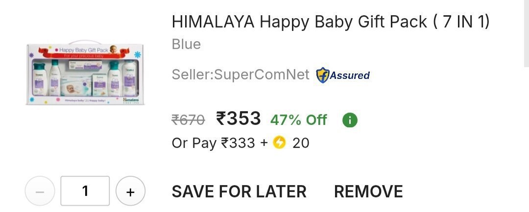 Grab Himalaya Happy Baby Gift Pack (7 In 1) At 353 Add To Cart Will Change 