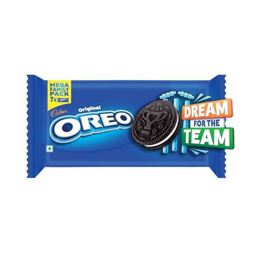 Cadbury Oreo Vanilla Flavour Creme Sandwich Biscuit Mega Fam 143 274