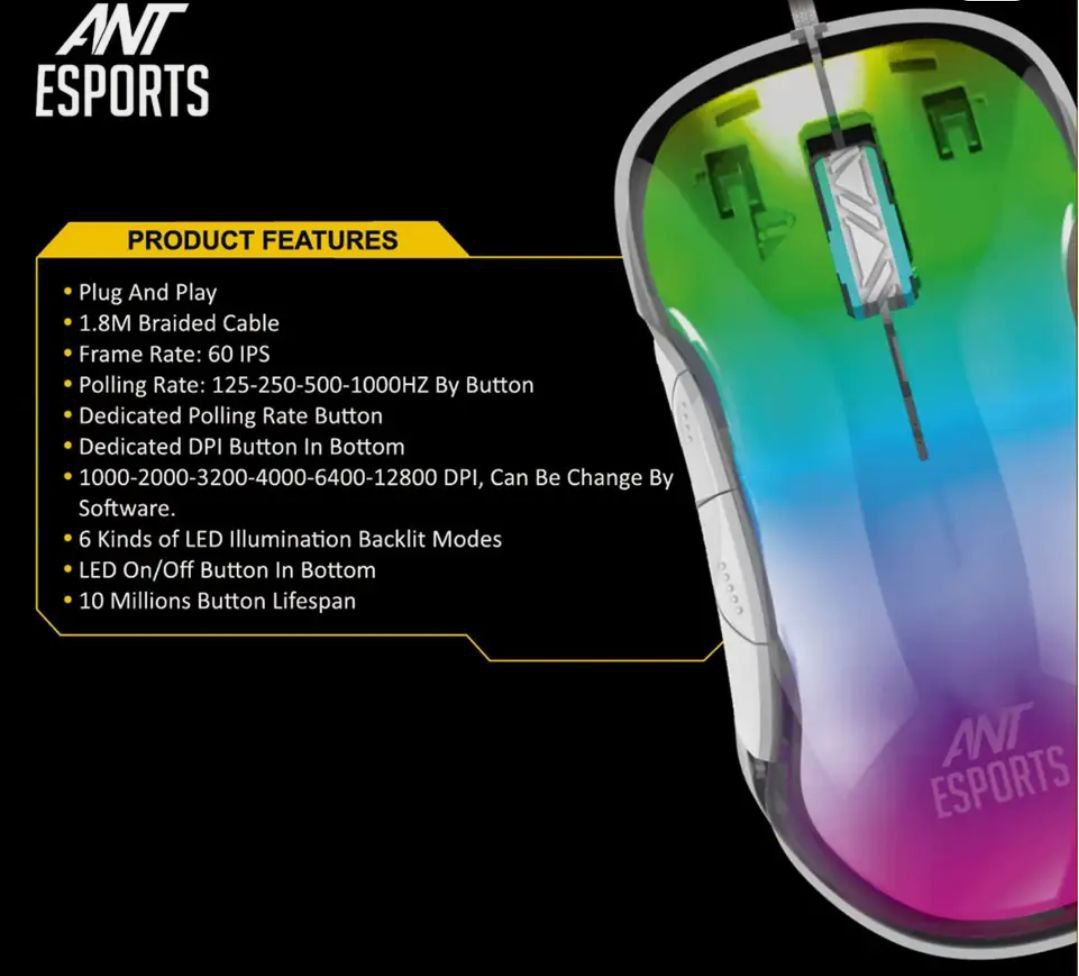 Flipkart 80 - Ant Esports Gaming Mouse At Rs 599