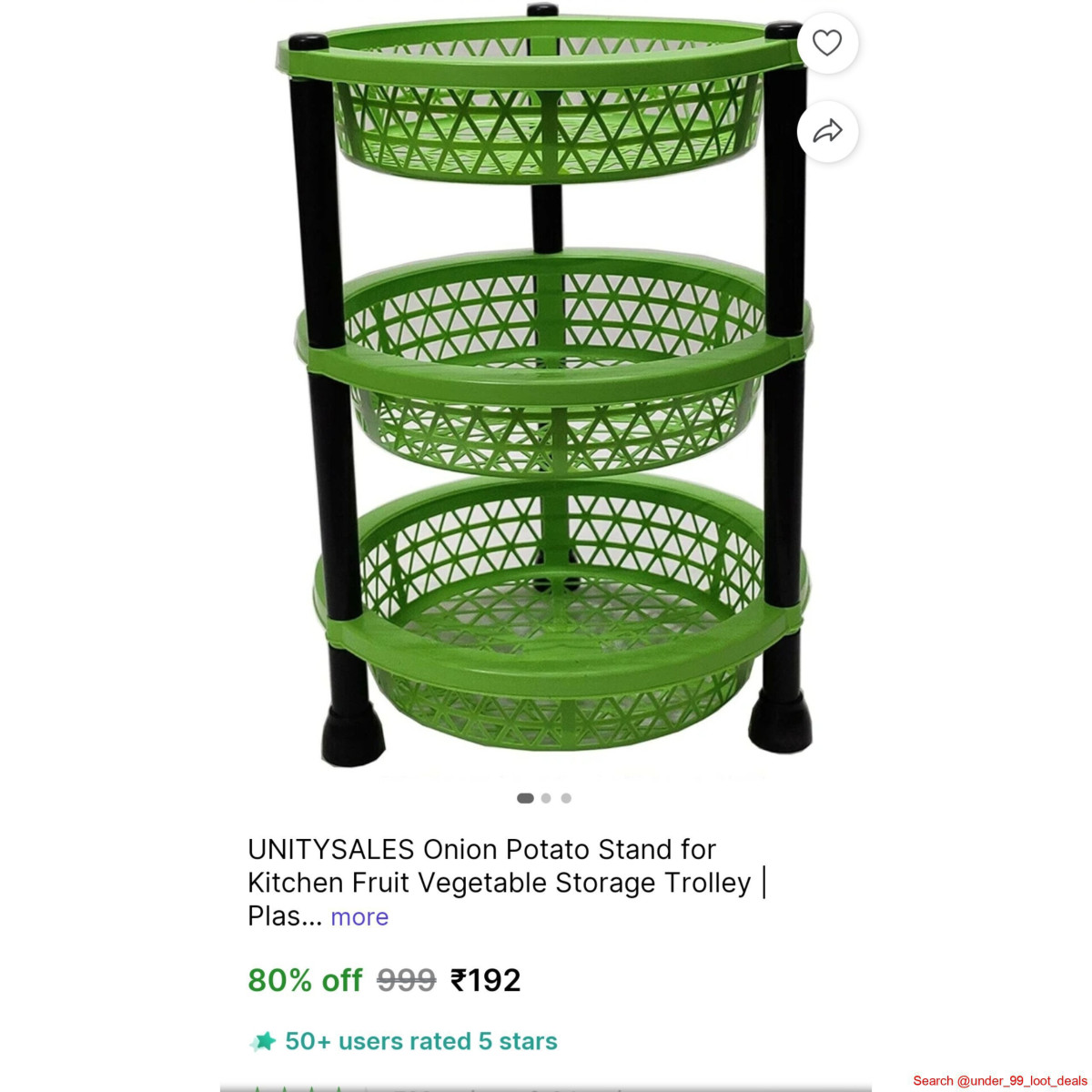 Onion Potato Storage Trolley 192