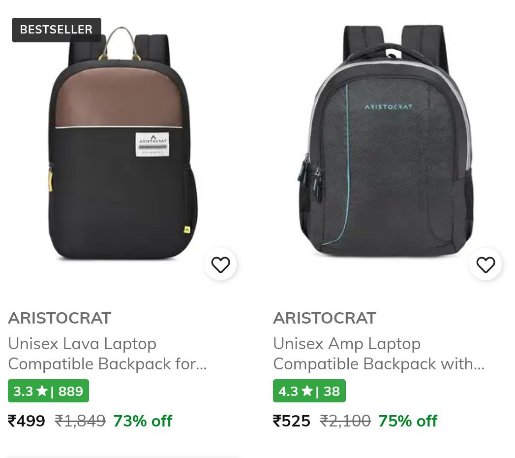 Ajio 75 On Aristocrat Bags Bonus Earn 10 Ajio Super Cash On Every Order