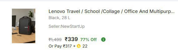- Lenovo Waterproof Backpack At Rs 339 Master Link -