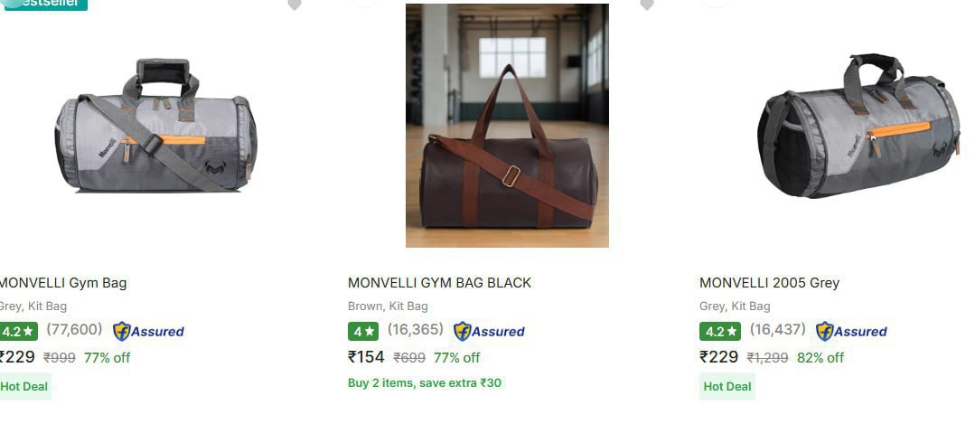 Monvelli Gym Bag 80