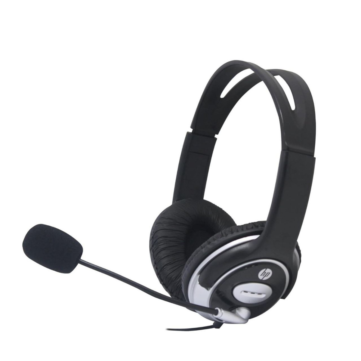 Hp Wired On Ear Headphones With Mic With 3 5 Mm Drivers 659