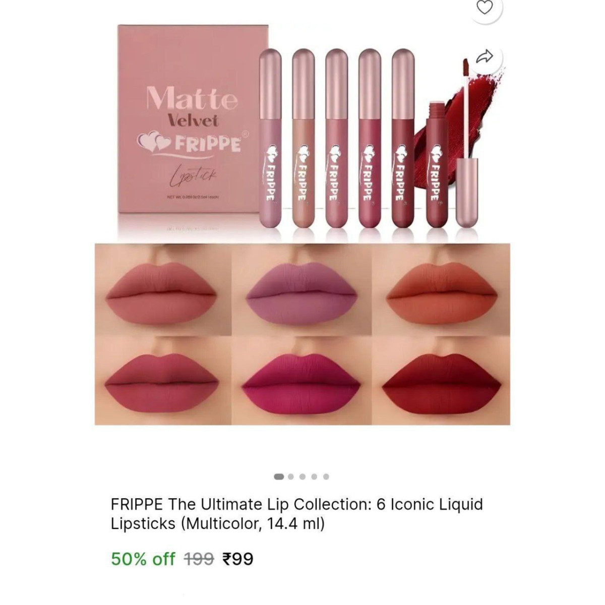 Matte Lipstick Pack Of 6 99 More Deals Click Here Must Read
