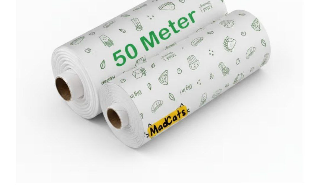Loot - Mad Cat 100mtr Food Wrapping Roll Premium Non Stick Butter Wrap 119