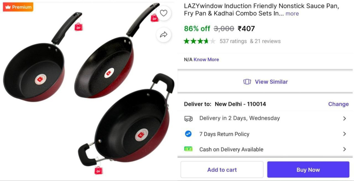 Non-stick Cookware Set At 407