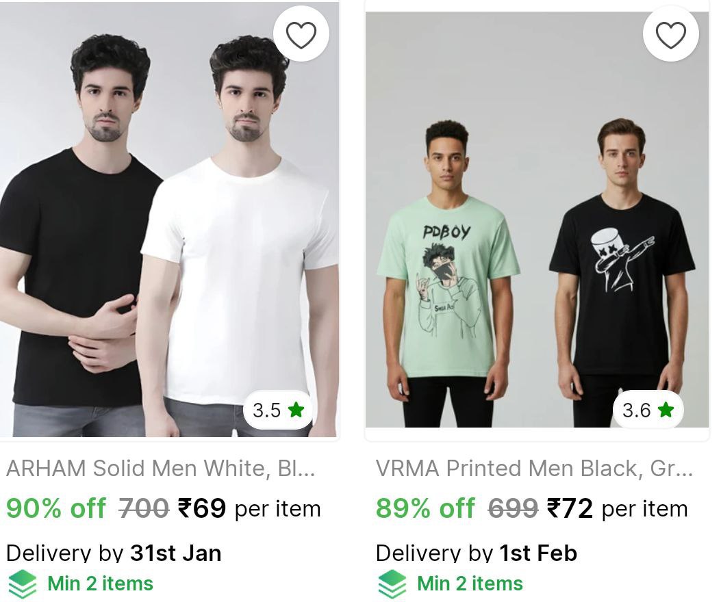 Shopsy Colorblock Tees From 72kitchen Bestsellers Starts 27fancy Jewellery 