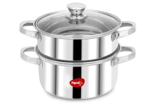 Pigeon By Stovekraft Steel X Steamer Stainless Steel