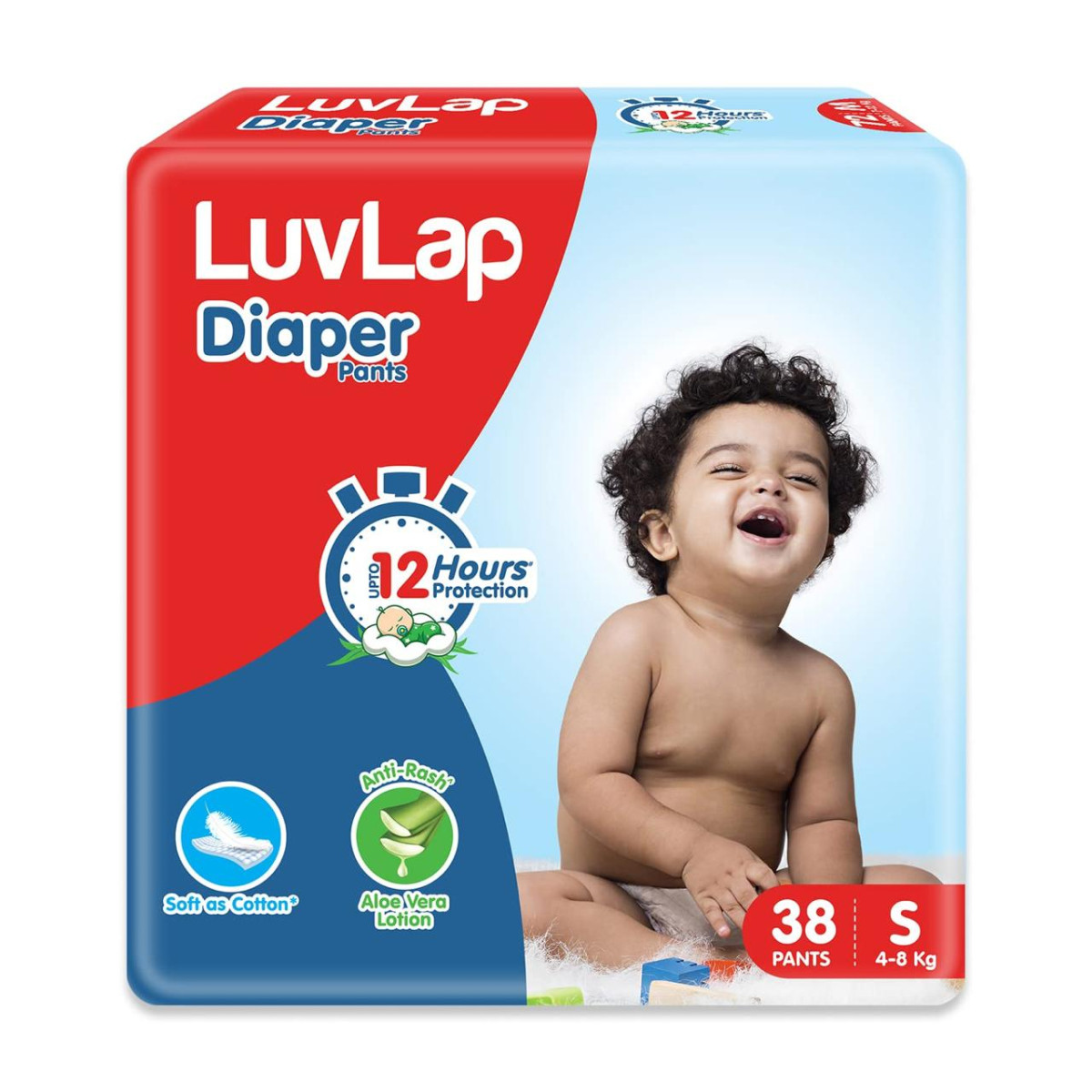 Luvlap Diaper Pants Small (sm) 4 To 8kg 38 Count Baby Diaper Pants 249