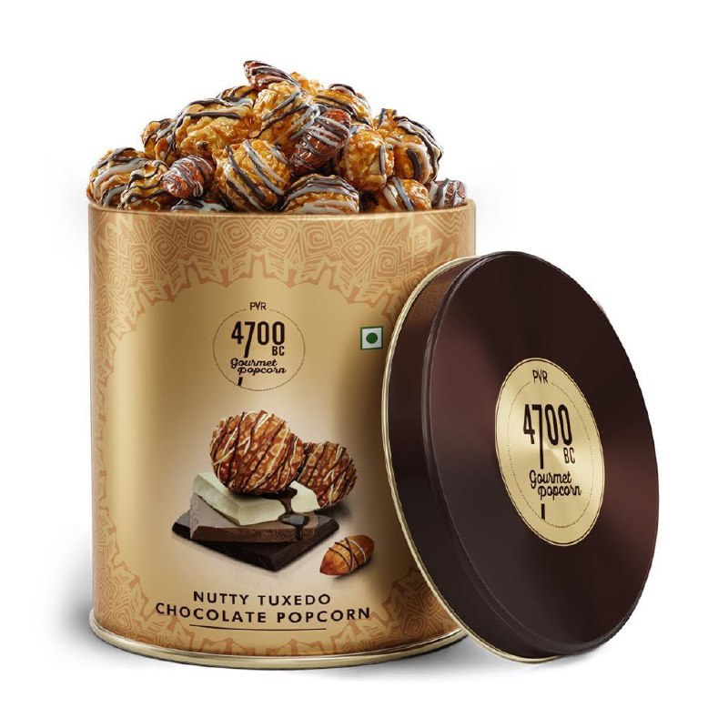 Bc Nutty Tuxedo Chocolate Popcorn Gifting Tin 150g 111