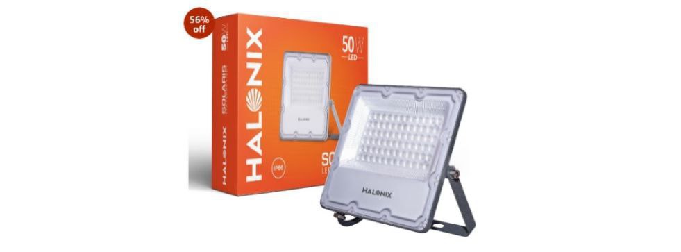 Halonix 50w Waterproof Outdoor Halogen Flood Light 819 Reg 999