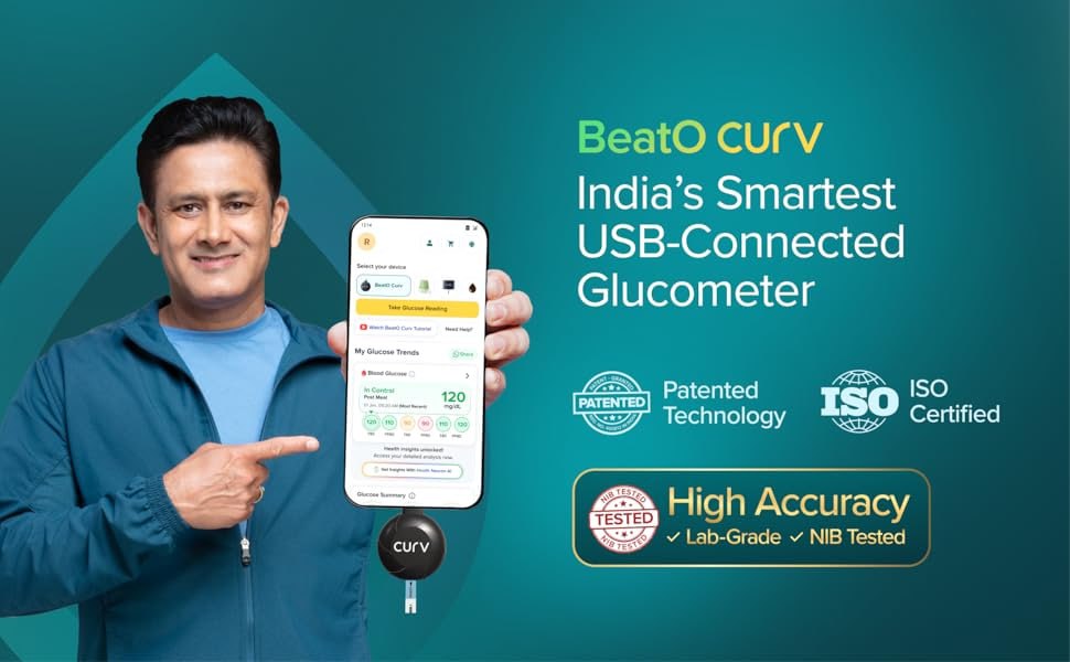 Beato Curv Sugar Test Machine With 25 Strips 25 Lancets 409 Apply 10 Coupon
