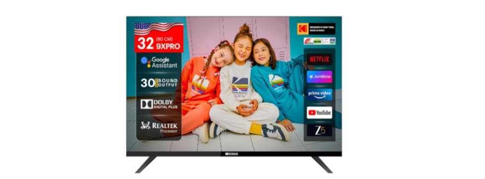 Kodak 80 Cm (32 Inches) 9xpro Series Hd Ready Certified Android Led T 8499 
