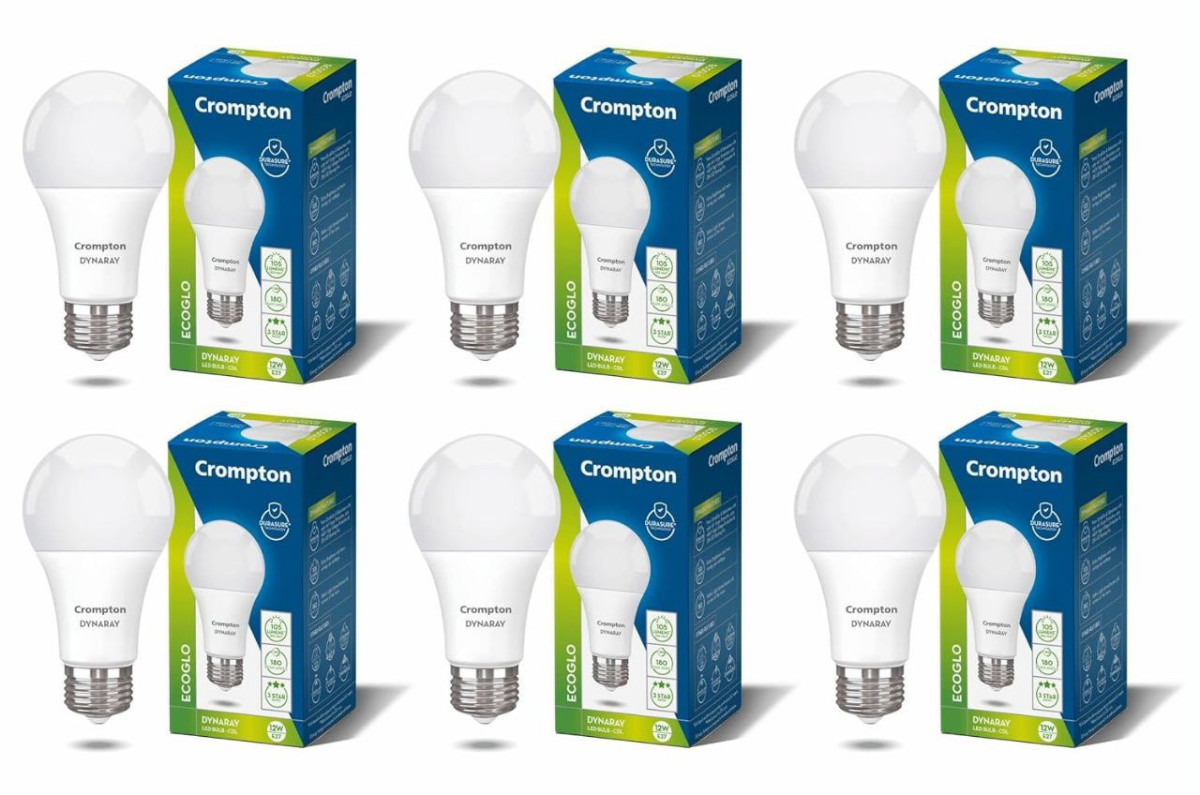 Grab 549crompton Dyna Ray 12w Round E27 Led Cool Day Light Pack Of 6