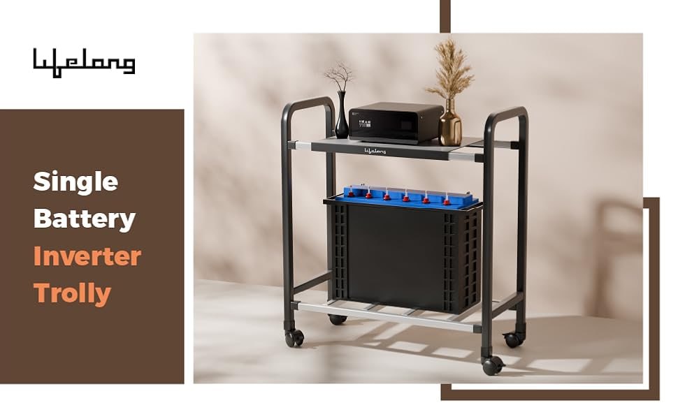 Lifelong Inverter Battery Ups Trolley Stand 1299