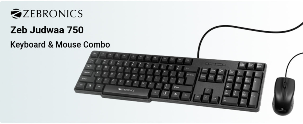 Zebronics Wired Keyboard Mouse Combo 369