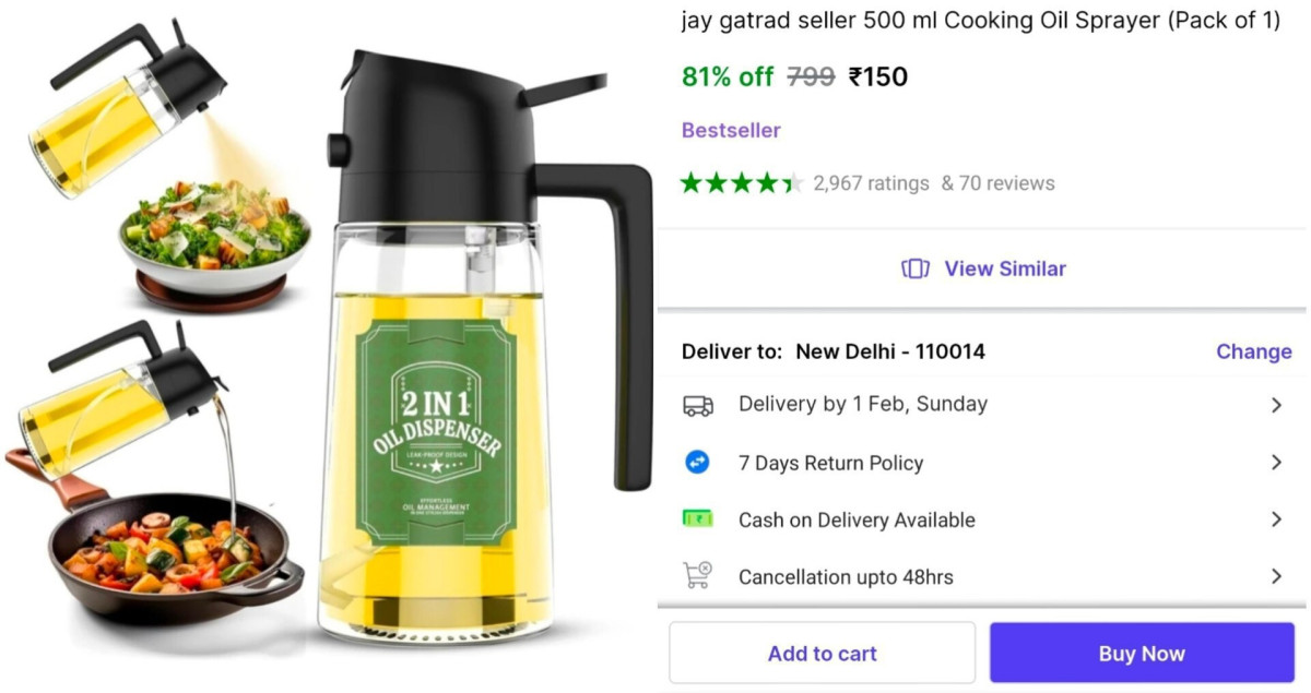 Oil Dispenser With Sprayer At 150