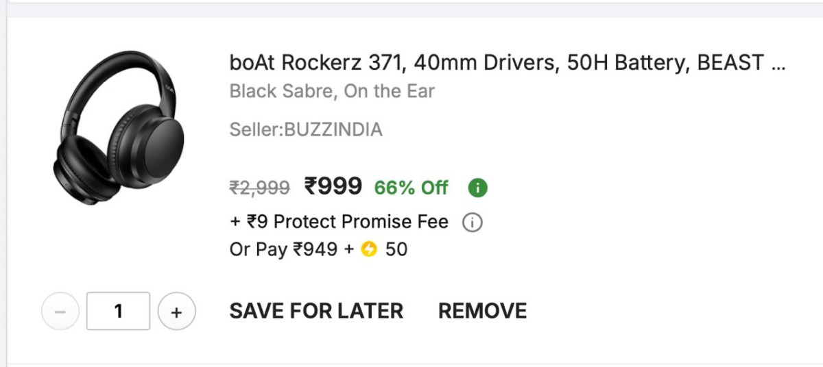 - Boat Rockerz 371 At Rs 999-