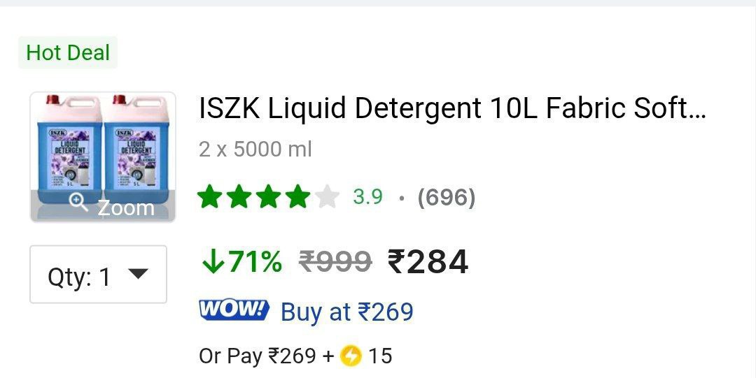 Liter Liquid Detergent At 284
