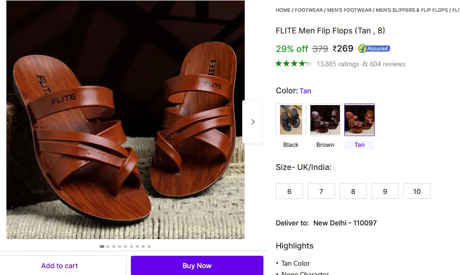 Flite Men S Flip Flops 269