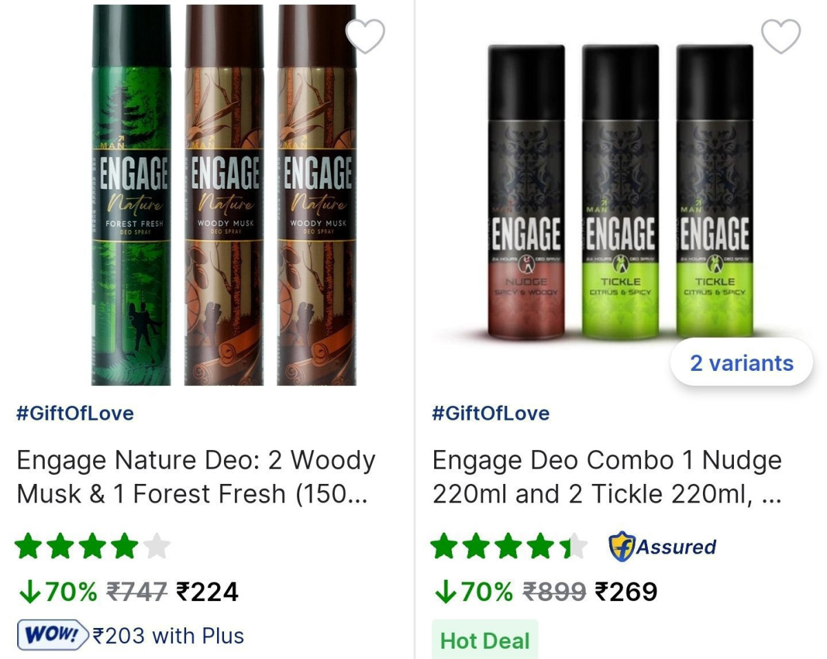 Engage Deodorants Combo From 224 More Deals Click Here Must Read